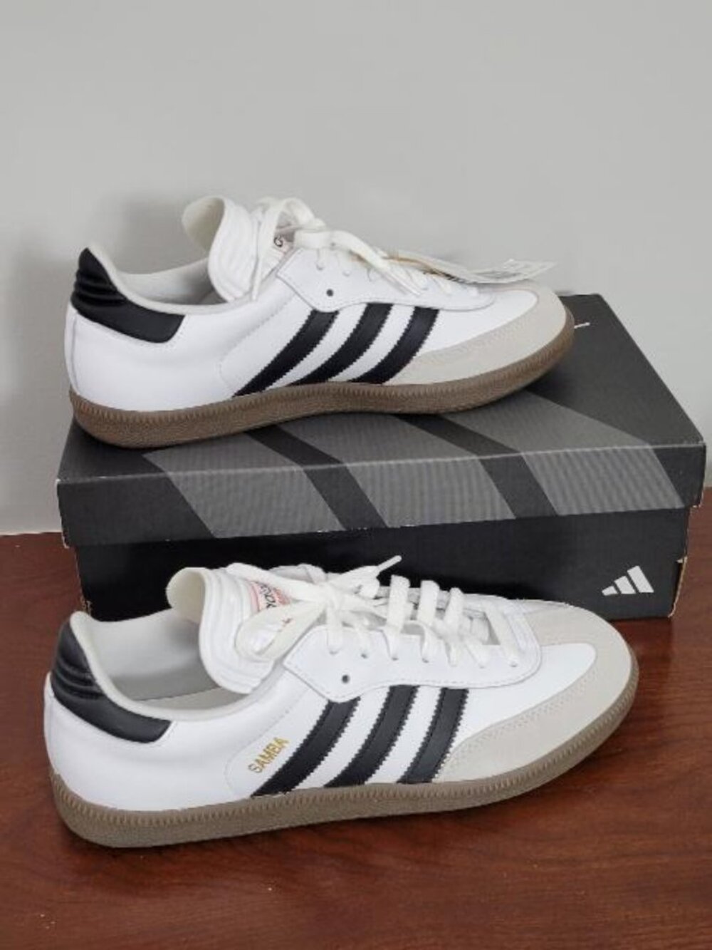 Adidas Samba Classic White Black Mens 8